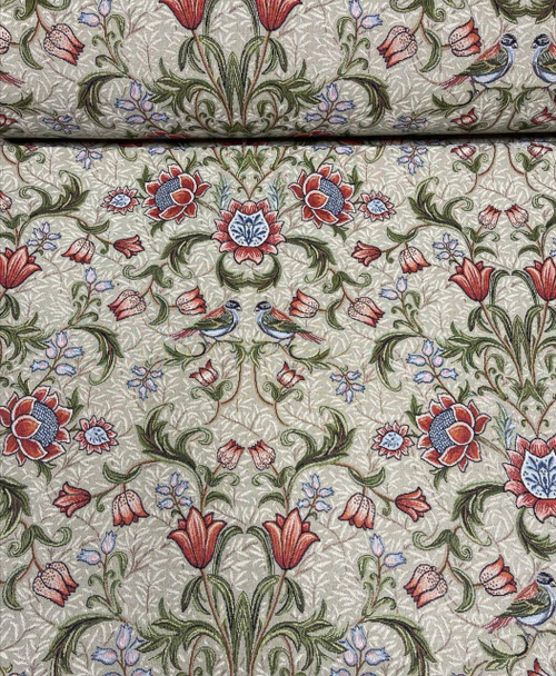 Моррис Ловцы клубники оливковый фон Ткань ширина 280 см