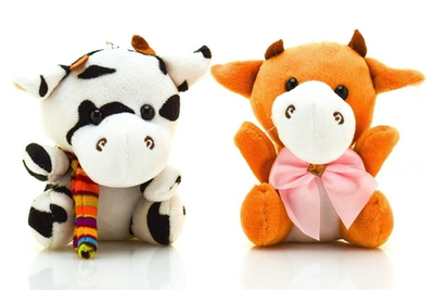 Мягкая игрушка Корова 11см. в ассортименте