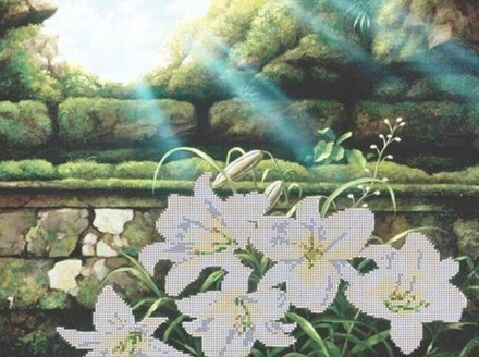 71028 Канва с рисунком Gluriya Лилии 42*27,7 см