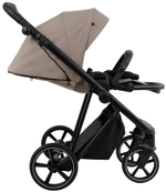Детская коляска Roan Sol 2.0 3 в 1 с автокреслом Pituso Baesa Pro Black,Beige Canopy SLL/31/T Hazel/Black/руч.Black