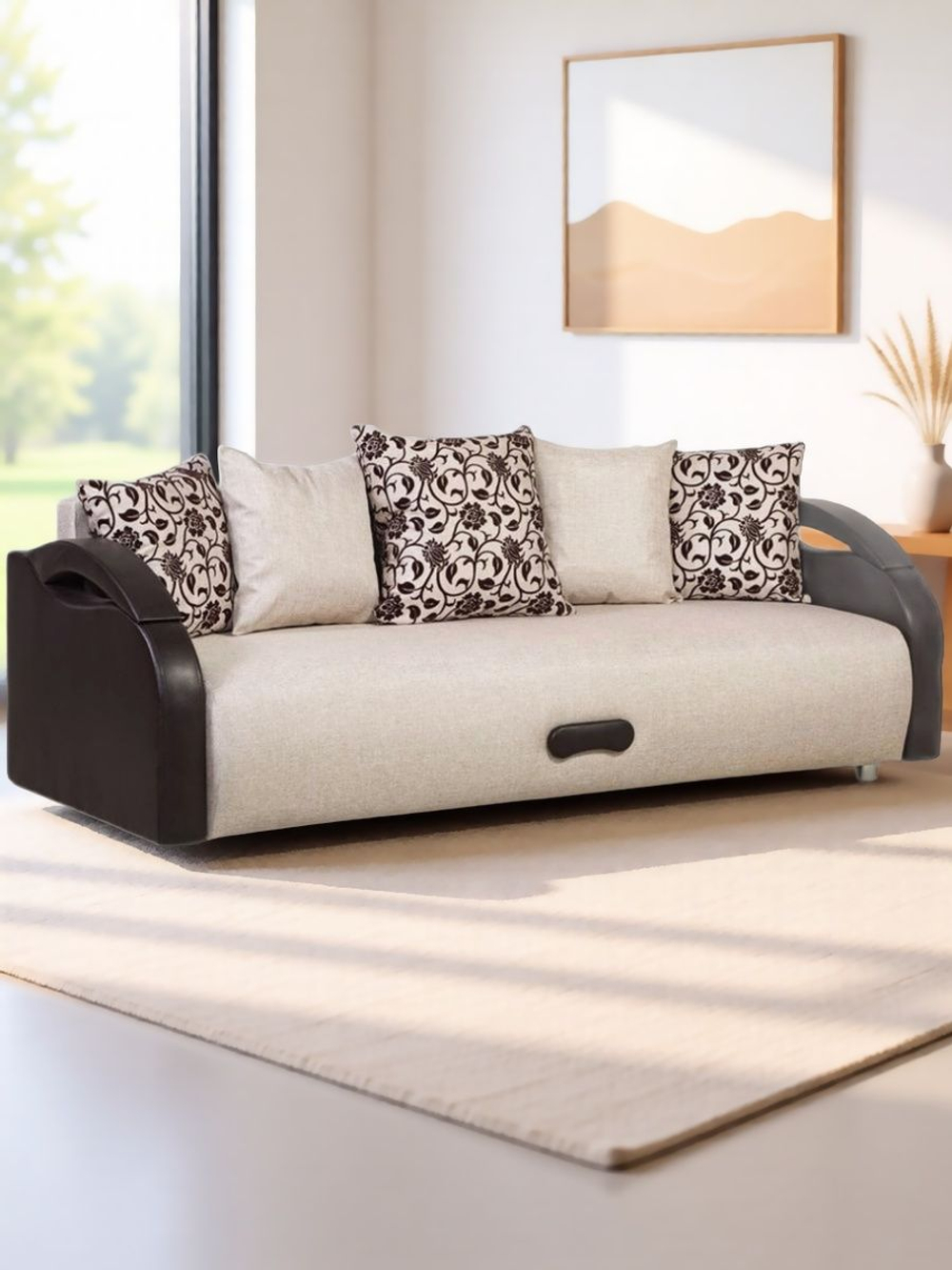 Диван прямой Юпитер Аслан бежевый