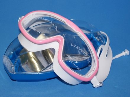 Очки для плавания BL-9300  (Розово-белые - БР)