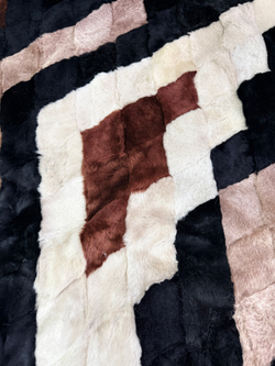 Покрывало меховое ковер из шкуры овчины