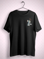 Парные футболки для влюбленных с принтом том и джерри