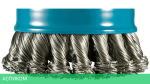 Щетка Makita D 80 мм 0,5 мм X-lock проволочная чашечная по нержавейке (D-73330)