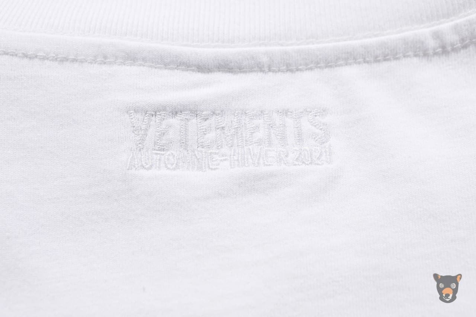 Футболка Vetements "Swarovski" белая