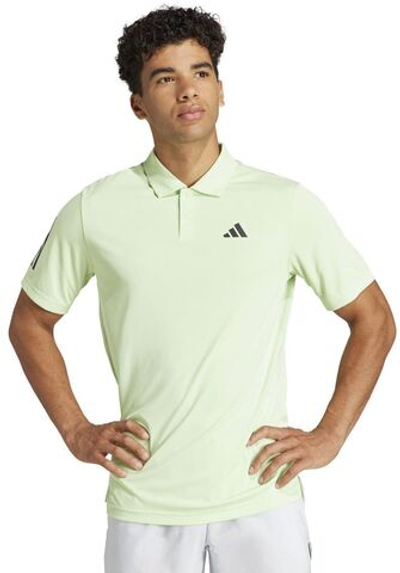 Мужское теннисное поло Adidas W Club 3 Stripes Polo - semi green spark