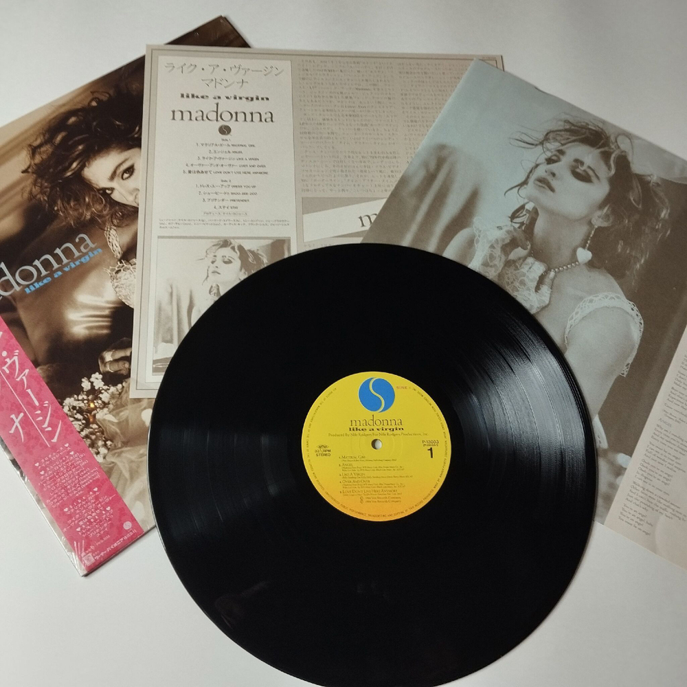 Винтажная виниловая пластинка LP Madonna Like A Virgin (Japan 1984) (Obi) Dress You Up