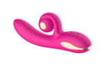 Силиконовый вибратор-кролик с функцией вращения SW3052-hot-pink