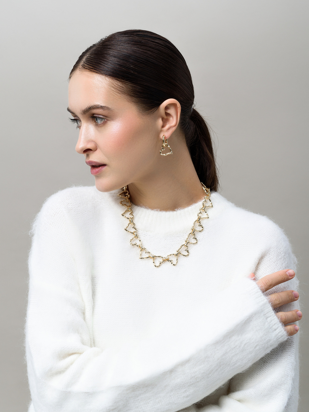 Серьги "Wood Love" Gold