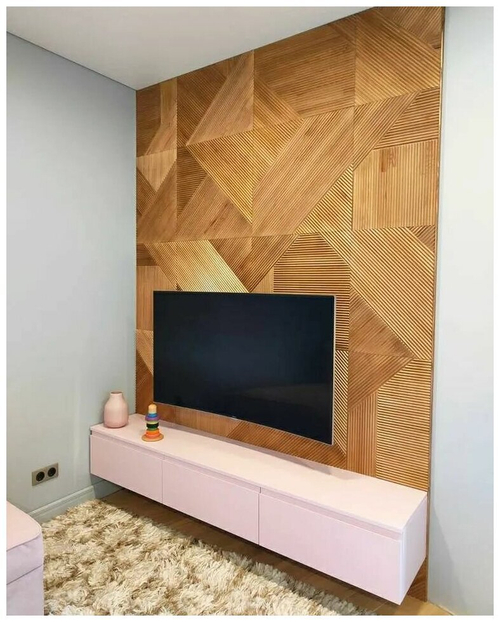 Рифленые стеновые панели из Сосны