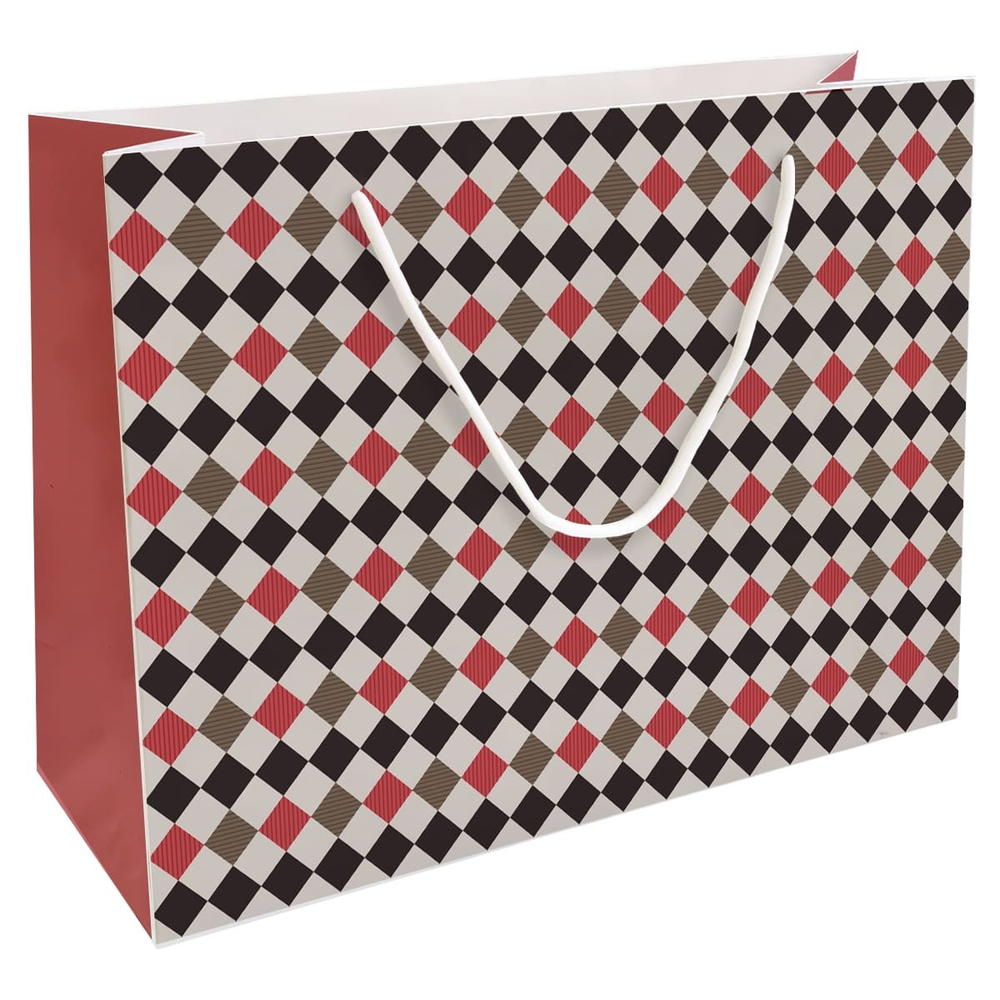 Пакет подар. бумажн. 36*29*12 см, 200гр/м2 Cage. Красный