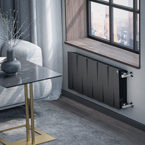 Радиатор биметаллический Royal Thermo PianoForte 300 Чёрный - 10 секц. купить в Москве и Московской области по низкой цене с доставкой по России — (4) Радиатор биметаллический Royal Thermo PianoForte 300 Чёрный - 10 секц. — (4)