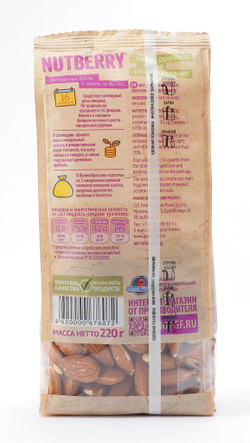 NUTBERRY Миндаль жареный 220 г