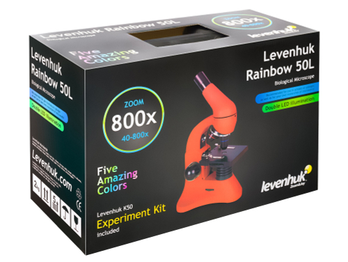 Микроскоп Levenhuk Rainbow 50L Moonstone Лунный камень