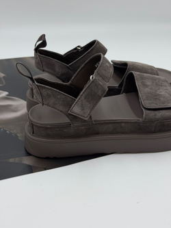 Босоножки женские натуральная кожа арт. PEXL 253-3 цвет "серо-коричневый"