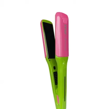 Утюжок титановые пластины MZ Typhoon Розовый _Зеленый