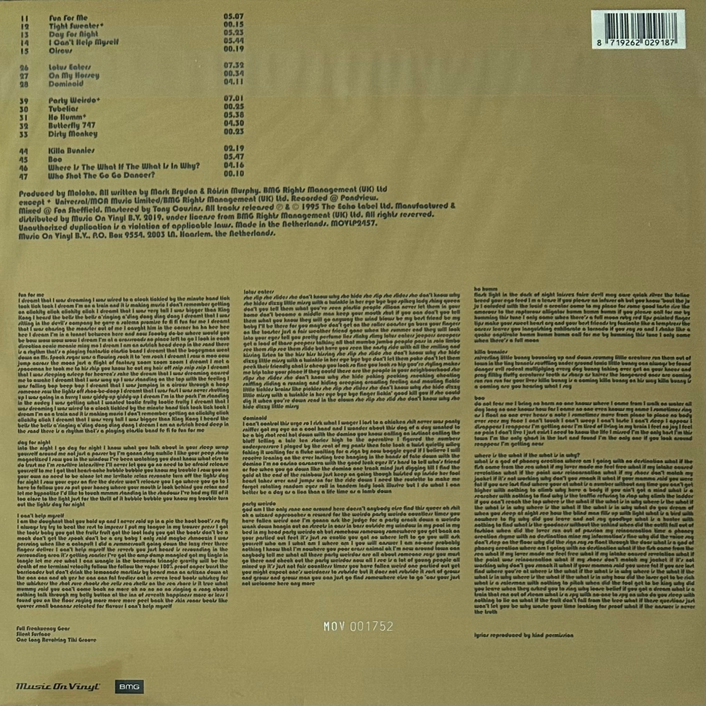 Moloko ‎– Do You Like My Tight Sweater? 2LP (Голландия 2023г.)