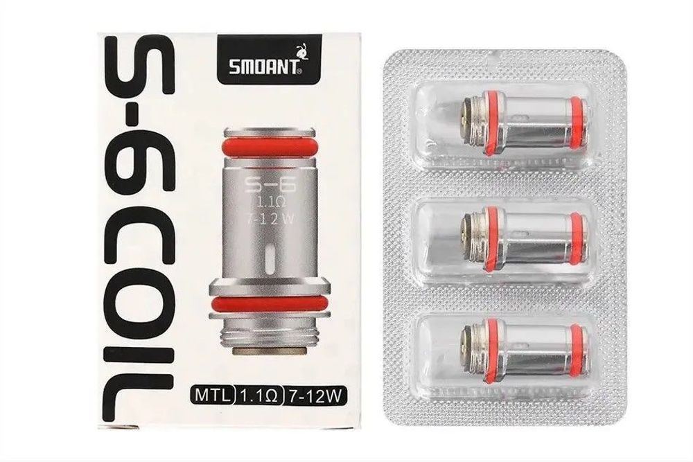 Испаритель Smoant Santi S-6 1.1ohm Coil KL-061-M-COIL(в упак. 3 шт.)