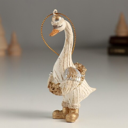 10324676 Сувенир "Гусь в шапочке и ботинках"