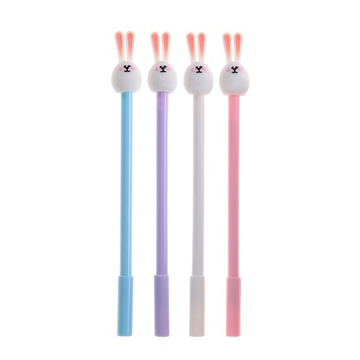 Ручка-прикол Calligrata Зайка, чёрный стержень, гелевая, МИКС