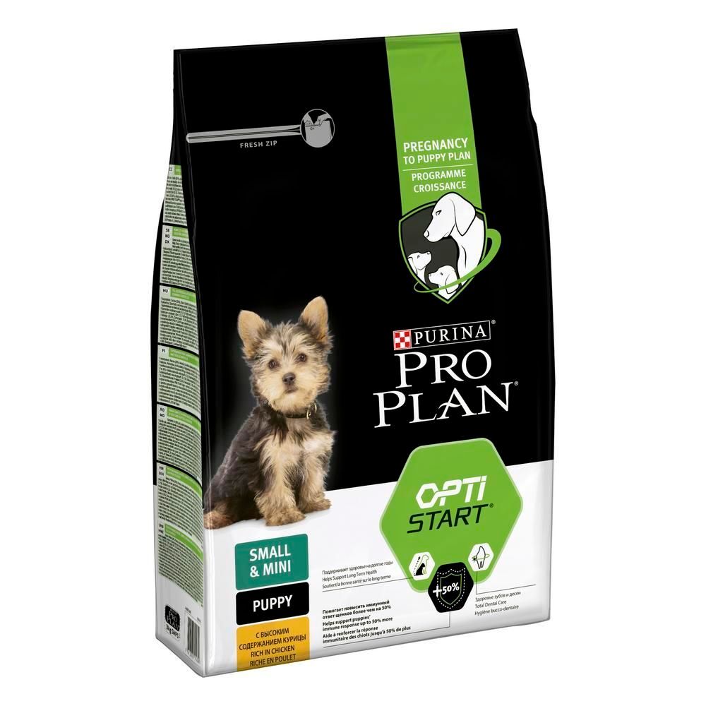Purina Pro Plan 3кг Сухой корм для щенков здор.и благ. курица и рисом