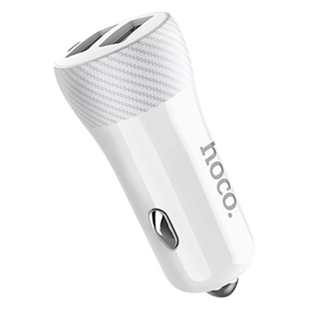 Автомобильное зарядное устройство USB Hoco Z21 (2 порта) Белый