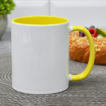 Кружка 330мл желтая сублимация, 8643