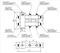 Балансировочный коллектор с термоизоляцией BM-80-3DU.EPP