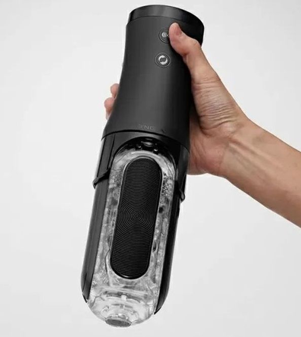 Набор Tenga Flip Zero Electronic Vibrotation: мастурбатор с вибрацией и устройство вращения (Цвет: черный)