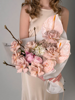 Букет "Персиковый сад"