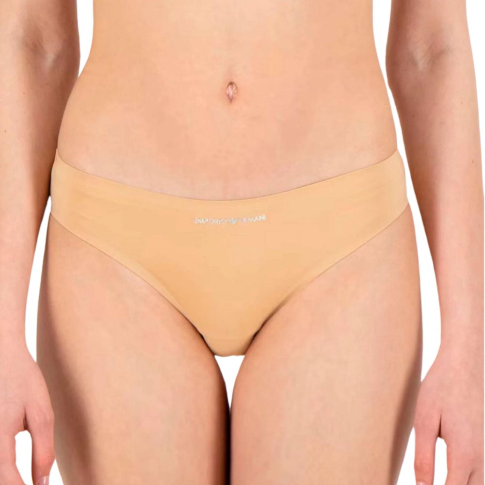 Женские трусы брифы набор из 2 штук (черный, телесный) Emporio Armani 163334_CC284 06220