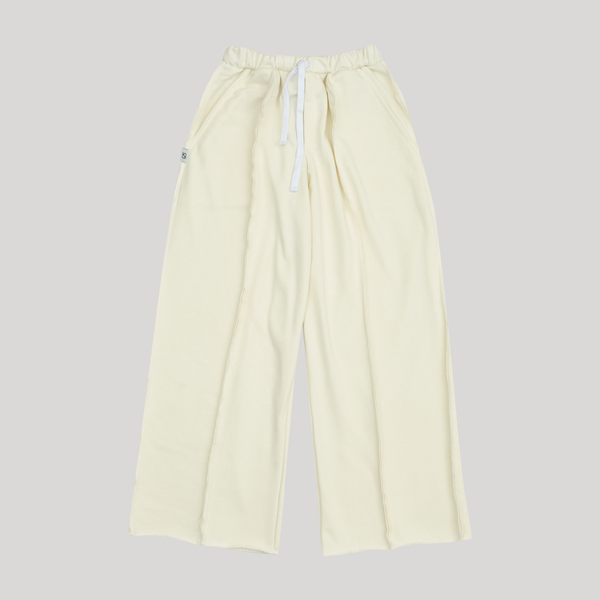 Baggy Trousers LOGO Coconut Milk