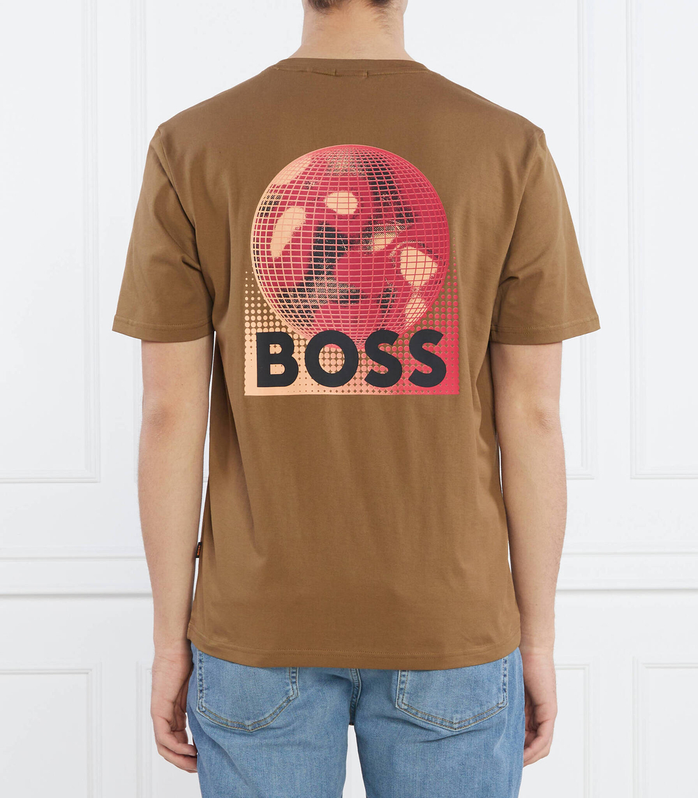 Футболка TeeUniverse BOSS ORANGE - коричневый(50491723)