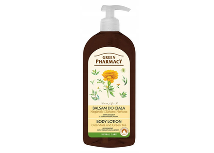 Green Pharmacy Herbal Cosmetics Body Care Balsam - лосьон для тела с календулой / 500 мл