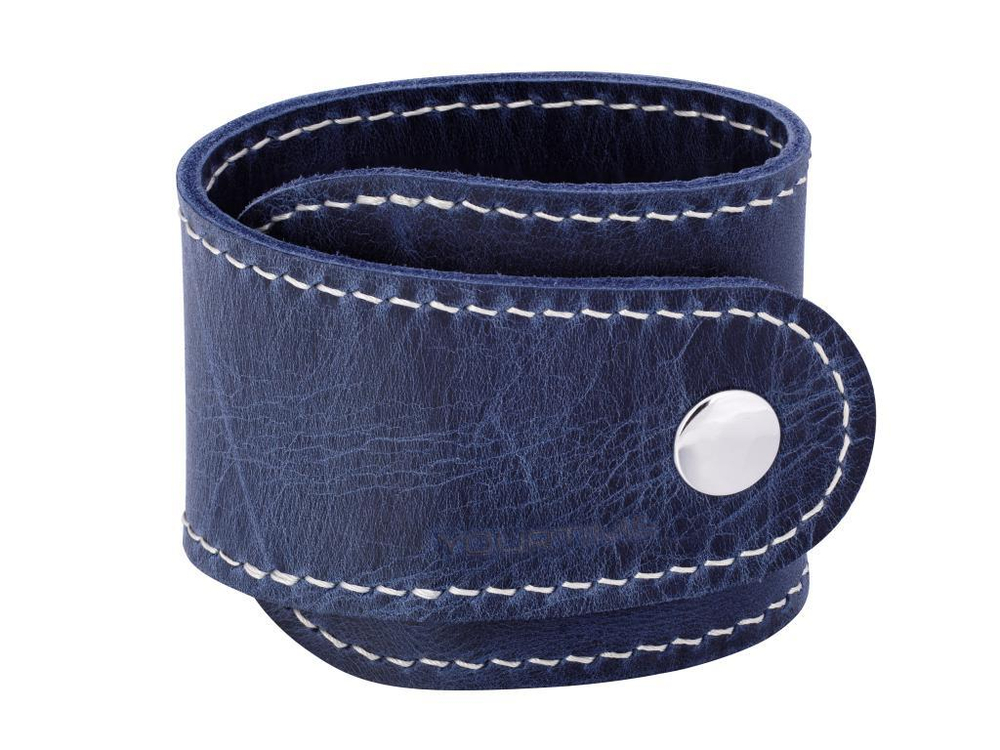 Браслет широкий кожаный