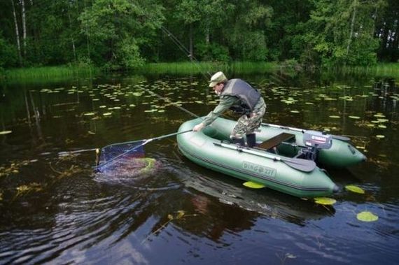 Лодка надувная DINGO 27F оливковый