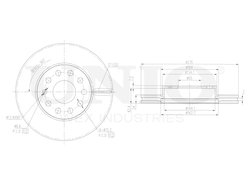 Диск тормозной передний UNIO BRD-20302