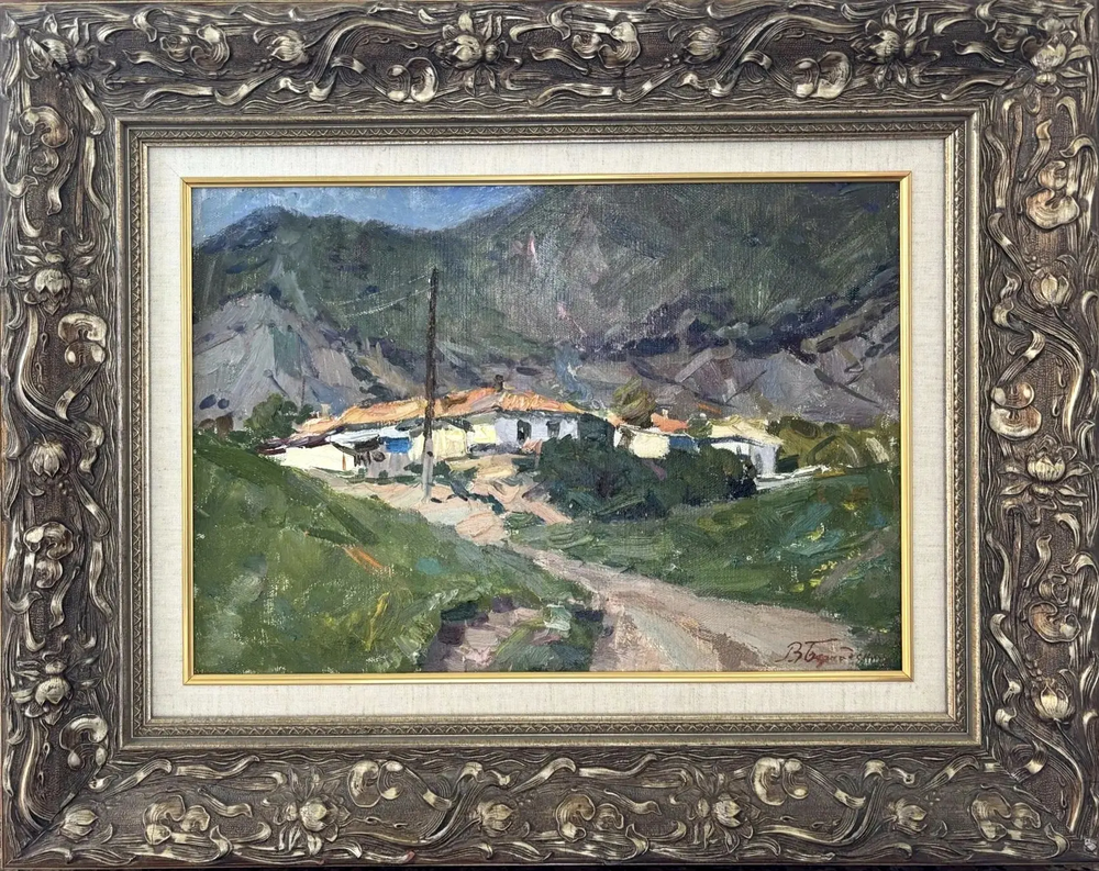 Картина Бернадского В.Д. "Село Уютное" холст/масло 35х50