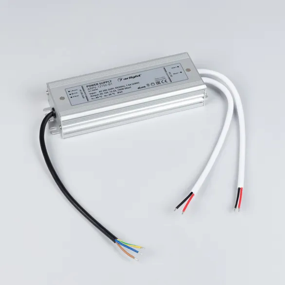 Блок питания ARPV-12150-B1 (12V, 12,5A, 150W) (Arlight, IP67 Металл, 3 года) 028787