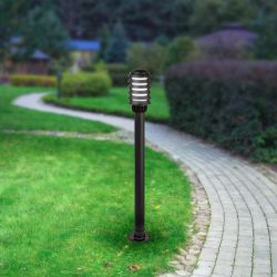Садово-парковый светильник ЭРА «Поллар» НТУ 01-60-016 напольный черный IP54 Е27 max60Вт h1050мм