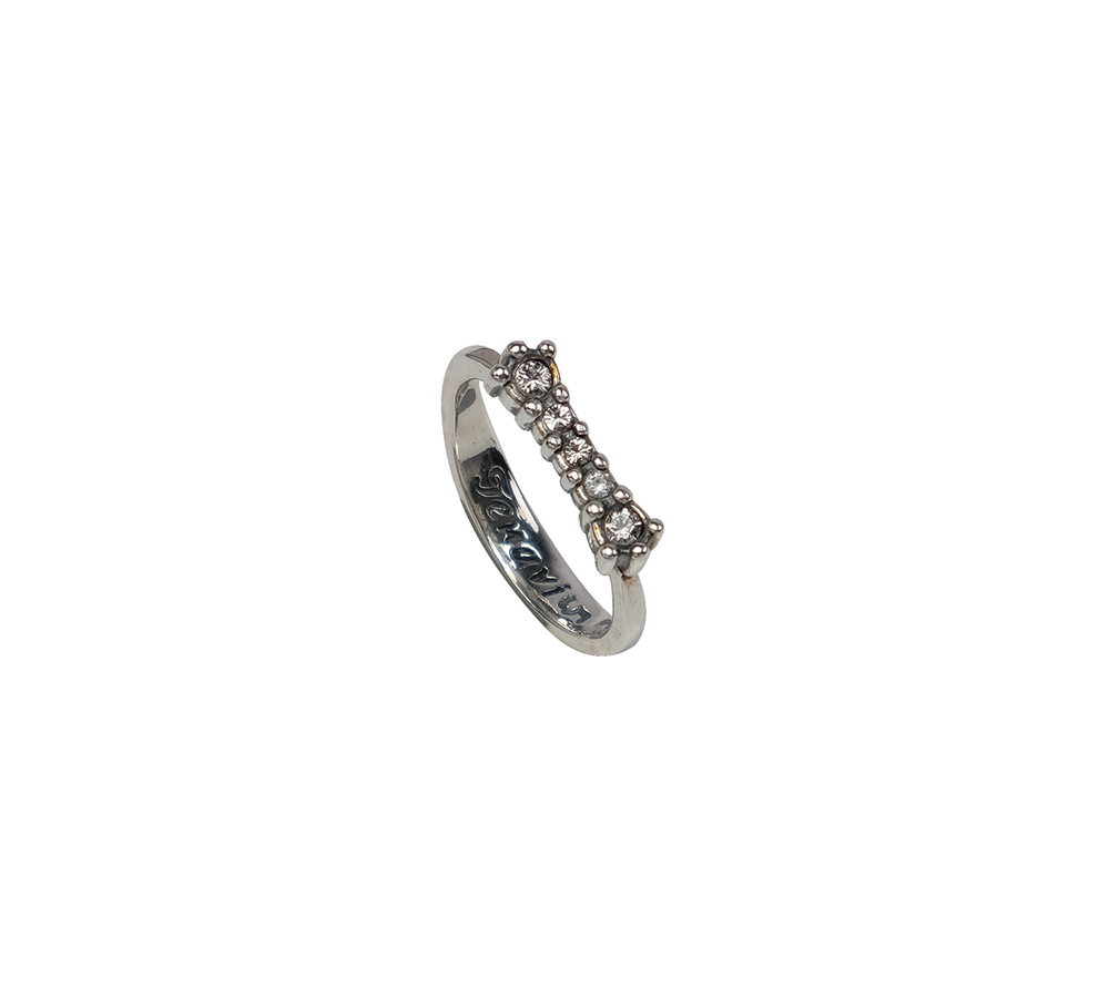 "Эми" кольцо в серебряном покрытии из коллекции "Э" от Jenavi