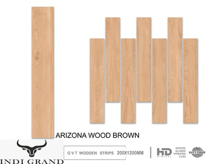 Керамогранит Carving 20x120cm GVT Matt Finish Arizona Wood Brown