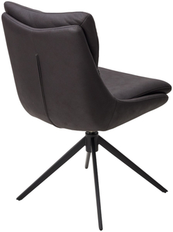 Стул LEROY 360 град. поворот Серый Maison 99# / OTE COBBLE 457 / черный каркас, ®DISAUR
