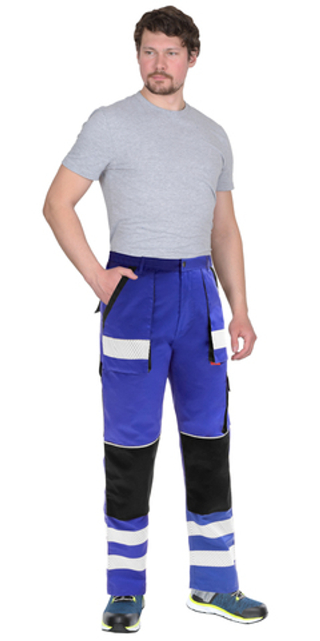 Брюки "ТРЭКС" васильковый с черным, СОП (ЧЗ)