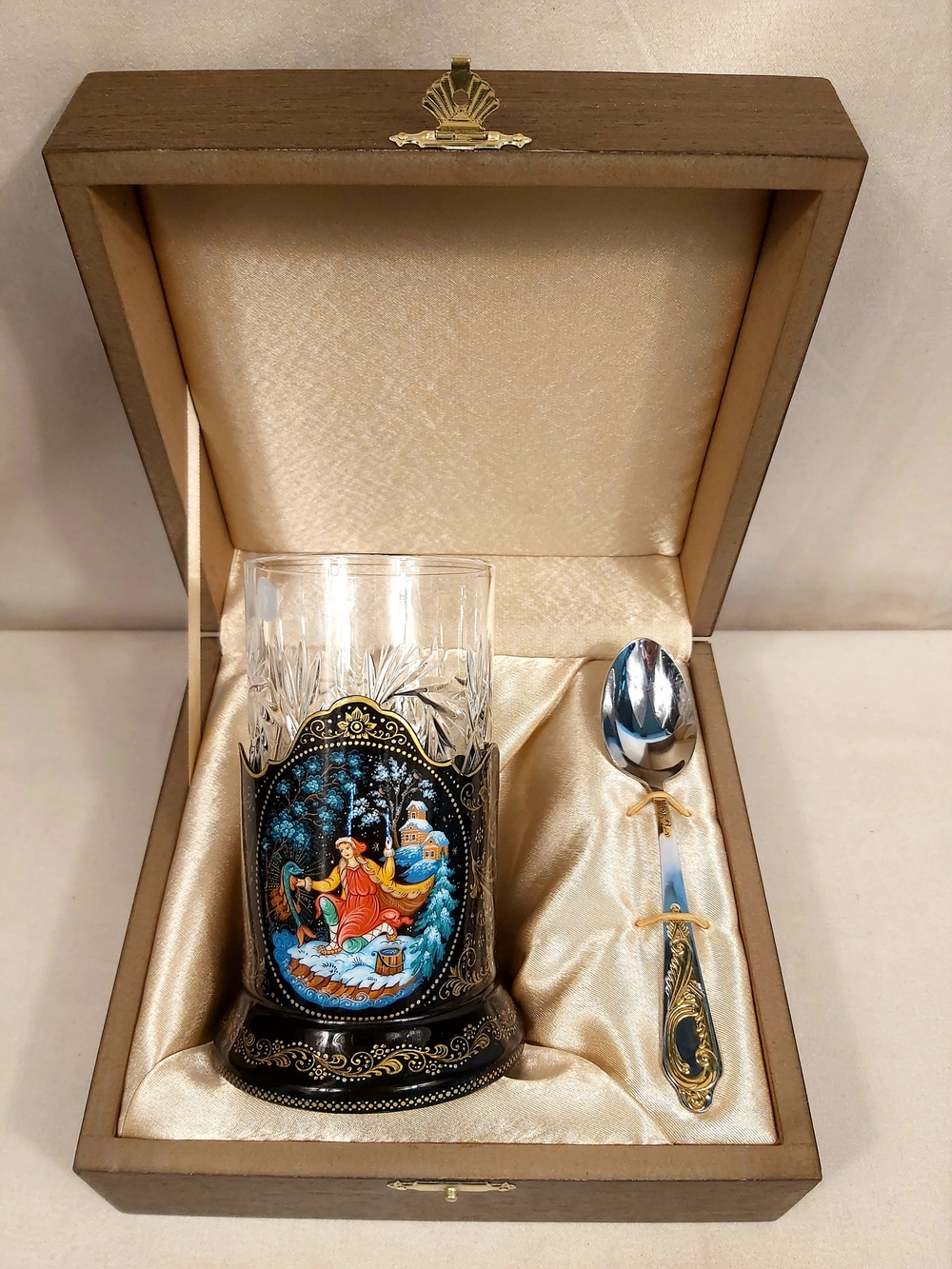 Чайный набор "По-щучьему веленью" (Ручная роспись Палех)