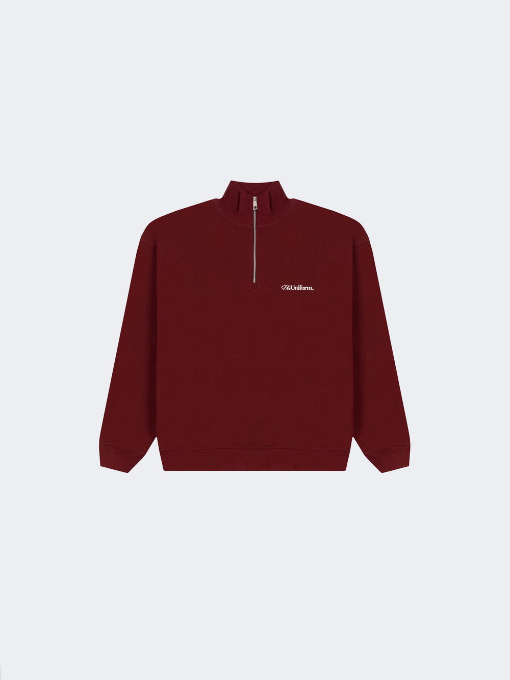 Cвитшот UNIFORM Half-zip Heavy Classic , Бордовый