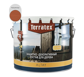 Деревозащитный декоративный состав Terratex ALTAY ULTRA Калужница глянцевый 7,5кг