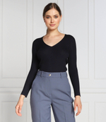 шелковый свитер Emporio Armani - темно-синий(6L2MYA 2MB1Z)