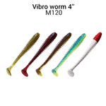 Мягкая приманка Crazy Fish Vibro Worm 4'' 10см 5шт 75-100 -